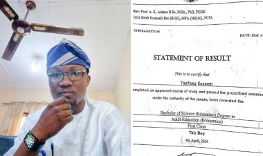 Taofeeq Kazeem Achieves Academic Excellence With 4.70 CGPA at Ibrahim Badamasi Babangida University