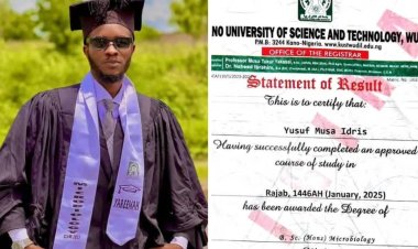Meet ADUSTECH Student Yusuf Musa Yareemah Who Graduate With 4.49 CGPA, 0.01 to First-class