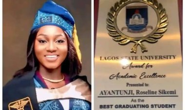 Roseline Ayantunji Emerges as Best Graduating Student at LASU