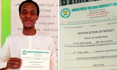 UMYU Graduate Musa Abdulkadir Achieves First Class Honours in Computer Science