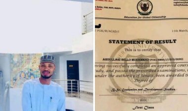 Muhammad Bello Achieves First Class Honours at Federal University of Kashere