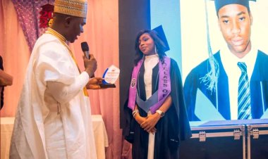 Azman University Kano Honors Top Student with Award of Excellence