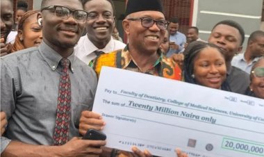 Peter Obi Donates N20m to Save UNICAL Dental Students from Expulsion