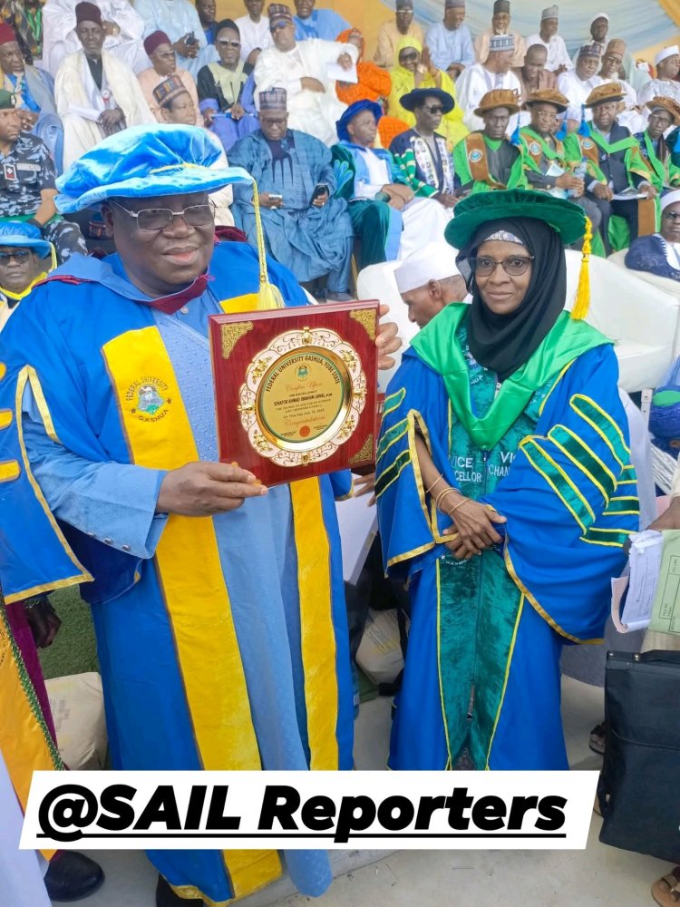 Federal University Gashua Confers Honorary Doctorate on Senator Ahmad Lawan