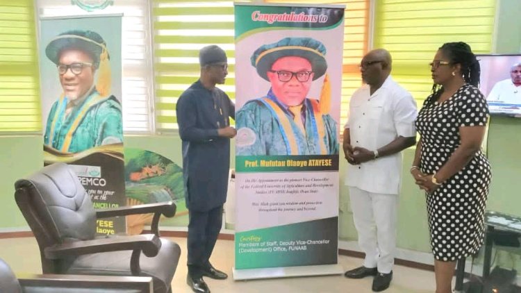 FUNAAB Staff Honour Prof. Atayese with Appreciation Meeting