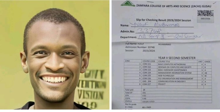 Zamfara College of Arts and Science Student Achieves Impressive CGPA