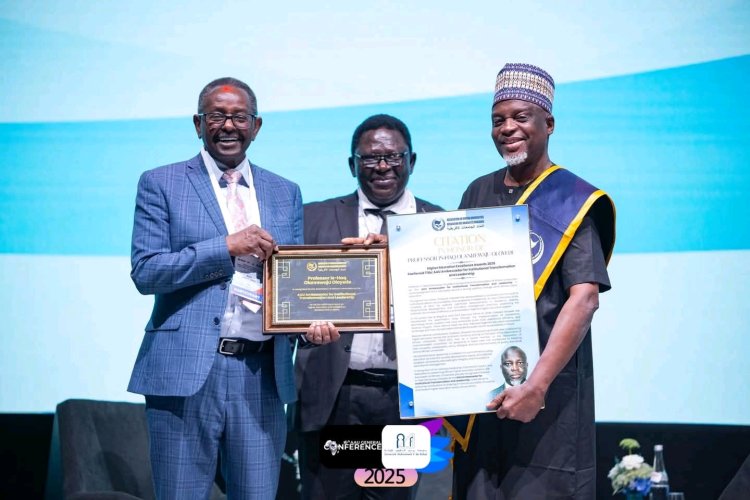Emeritus Professor Is-haq Oloyede Receives Prestigious Award of Excellence