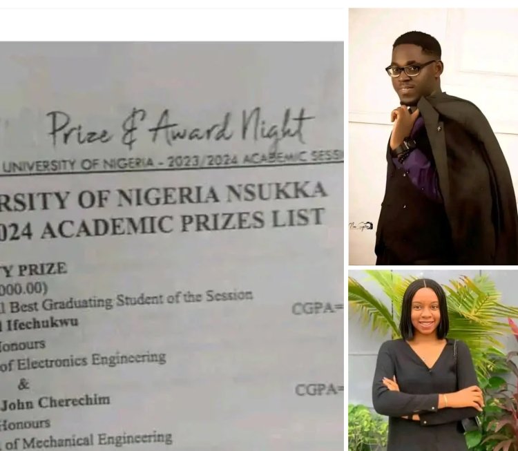 UNN Awards 75k to Overall Best Graduating Students