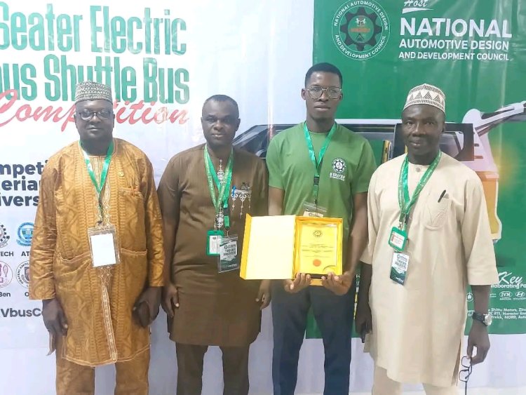 UNIABUJA Emerges Second Runner-up in NADDC's Electric Vehicle Design Competition