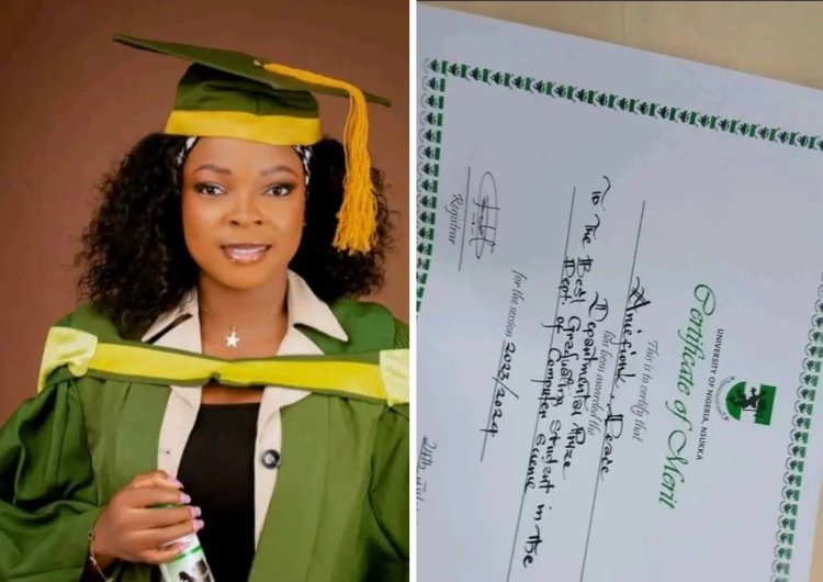 UNN Graduate Aniefiok Peace Emerges Best Graduating Student in Computer Science