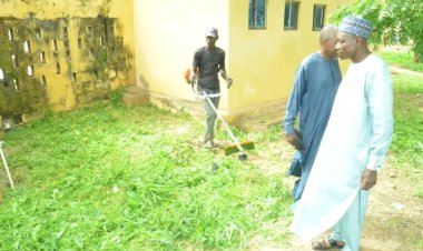 Federal Polytechnic Damaturu Undergoes Weed and Bush Clearance