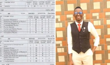 Federal University Wukari Congratulates Ayuba Emmanuel, Best Graduating Student in Physics