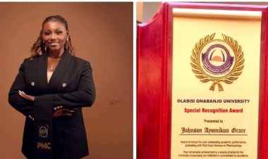 Johnson Ayomikun Achieves Academic Excellence with First Class Honours in Pharmacology