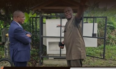 UNIPORT Vice Chancellor, Prof. Owunari Georgewill Commissions Restored Power Facility.