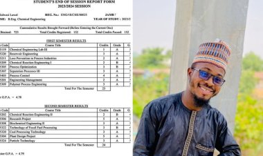 Abdulwasi Lawal Achieves First-Class Honours in Chemical and Petroleum Engineering