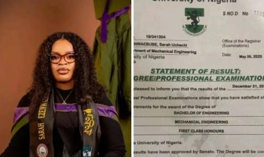 Meet Sarah Ezenwaebube, The Only First-class Mechanical Engineer In Her Department