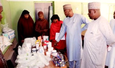 College of Education and Legal Studies Nguru handed over donated drugs to the College Clinic