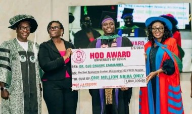 University of Benin Celebrates Onakhe Ojo's Outstanding For Achieving Best Graduating Student of the Faculty of Optometry