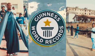Nigerian Student Breaks Guinness World Record with 50-Metre Robe Sleeves
