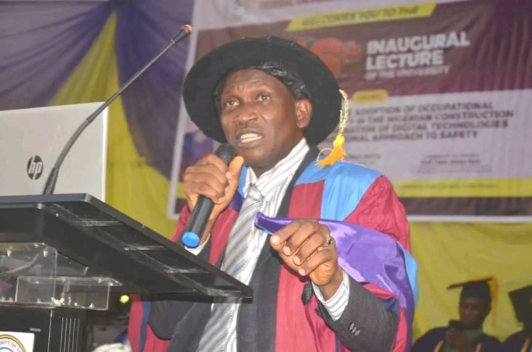 FUTMinna Hosts 116th Inaugural Lecture, Prof. Shittu Advocates Hybrid Safety Strategy for Nigerian Construction Sector