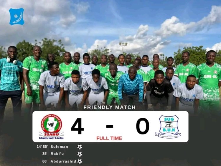 BUK SSANU Thrash SUG 4–0 Victory in a Thrilling Friendly Match
