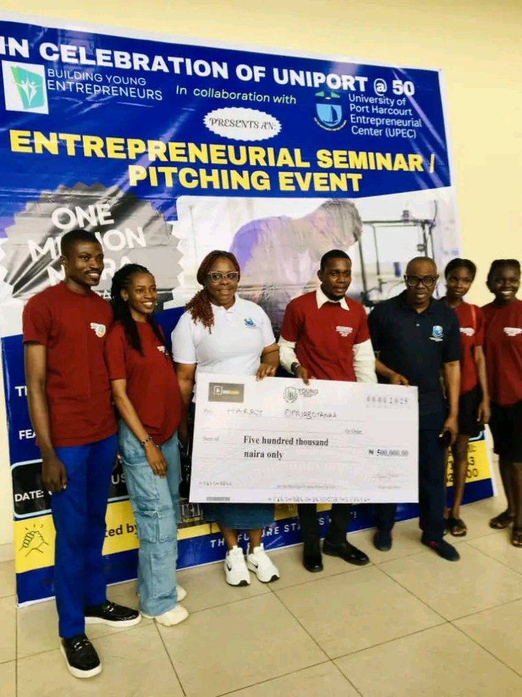 UNIPORT Department of Management Wins Grand Prize at Building Entrepreneurs Competition