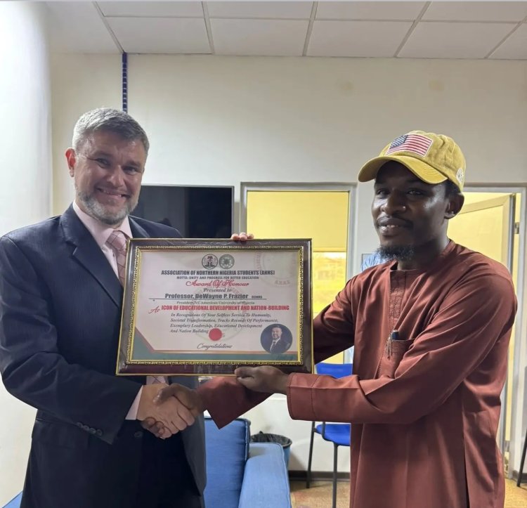 American University of Nigeria President DeWayne Frazier Honored with Prestigious Award