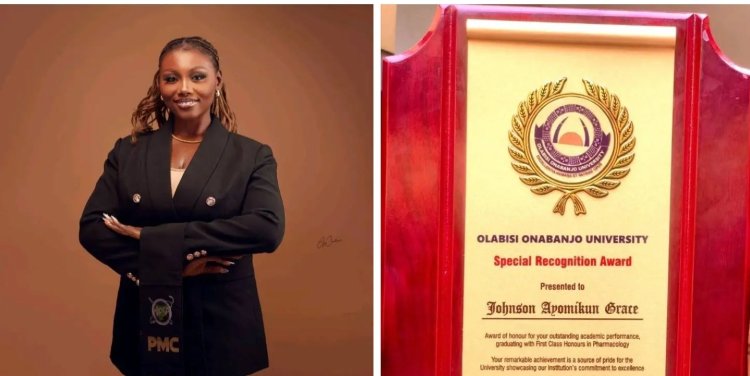 Johnson Ayomikun Achieves Academic Excellence with First Class Honours in Pharmacology