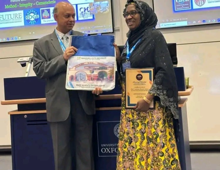 University Of Oxford Confers Honorary Fellowship On NSUK Vice-Chancellor