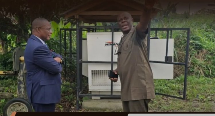 UNIPORT Vice Chancellor, Prof. Owunari Georgewill Commissions Restored Power Facility.