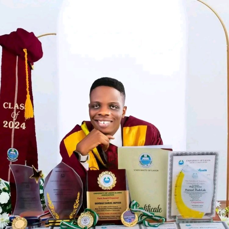 UNILAG Best Graduating Student ,Samuel Badekale Wins Prestigious European Scholarship