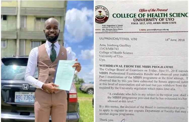From Medical School Setback to Academic Triumph, Ama Iniobong Geoffrey's Inspiring Journey