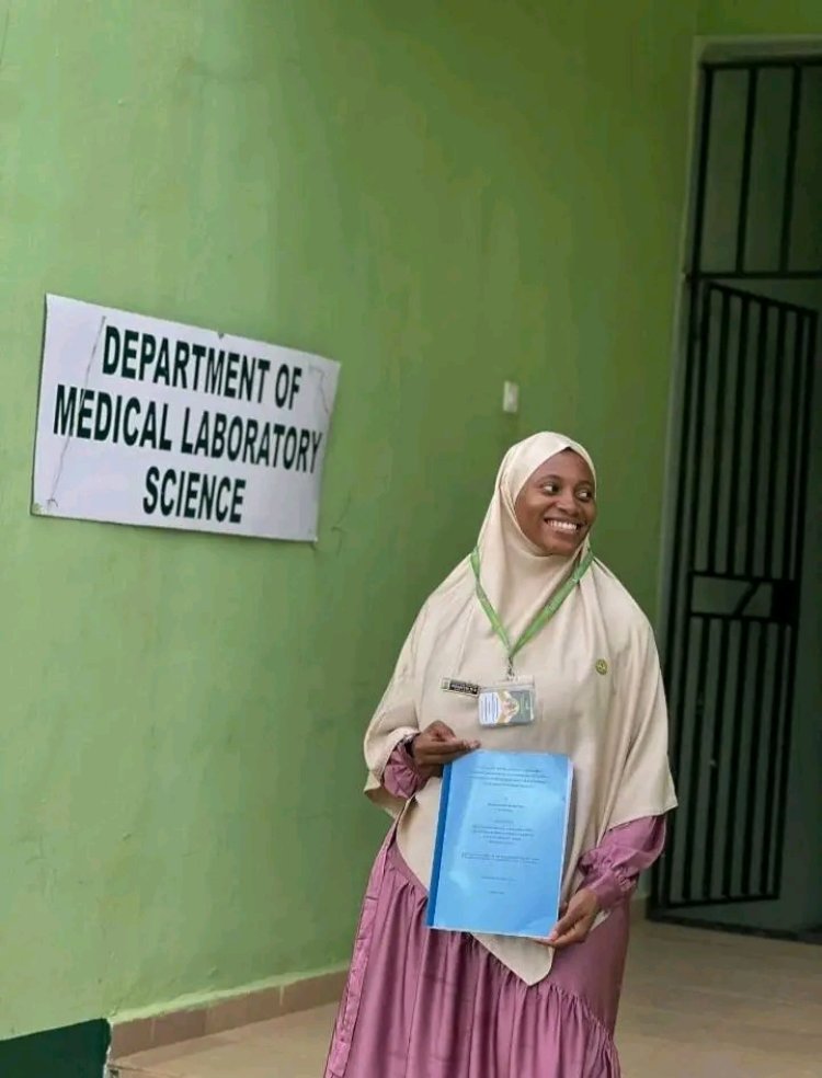 Fountain University Graduate Maryam Ibraheem Achieves Milestone in Medical Laboratory Science