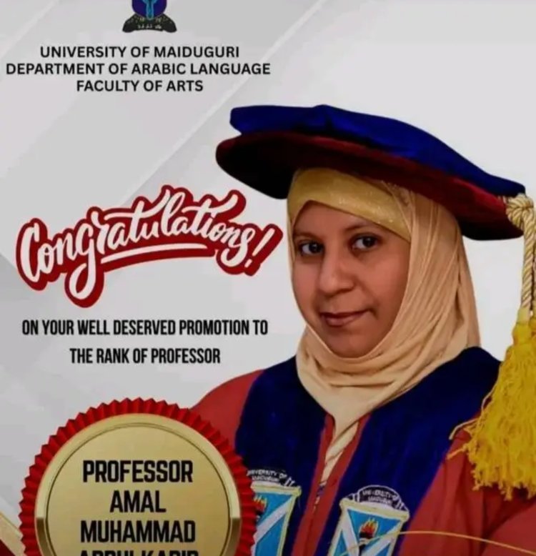 UNIMAID Lecturer Dr. Amal Muhammad Abdulqadir Makes History as First Female Professor in Arabic Language