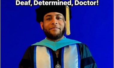 Trailblazing Deaf Dr. Chidi Olujie Scholar Earns Doctorate in Special Education