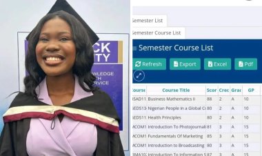 Babcock University Graduate Precious Ataro, Achieves First Class Honours in Mass Communication