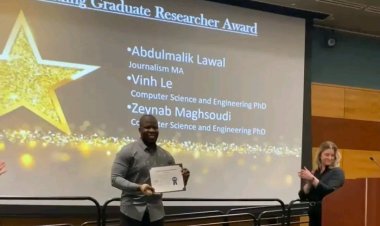 Nigerian Student Wins 2025 Outstanding Graduate Researcher Award in the U.S