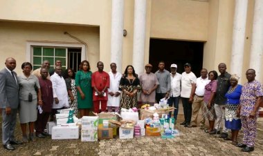 Federal Polytechnic Oko's Rector Supplies Essential Drugs and Medical Equipment to Medical Centre