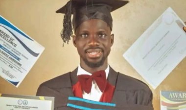 Meet Sanusi Akinkunmi, who emerged as the Best Male Graduating Student from the Faculty of Sciences with First Class Honours at Lead City University, Nigeria