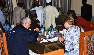 ABU Hosts Dinner for Visiting ICD President