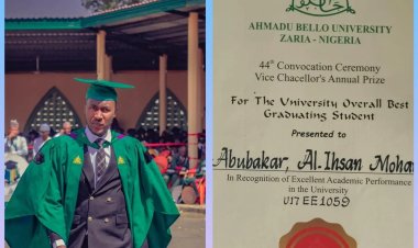 Meet Al-Ihsan Mohammed Who Emerges as Overall Best Graduating Student of ABU Zaria With 4.95 CGPA