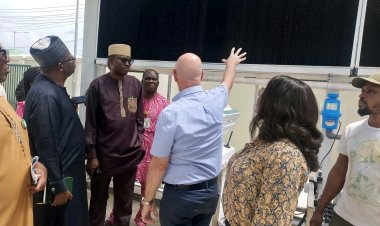 TETFund Officials Inspect Newly Constructed Greenhouse at FUNAAB
