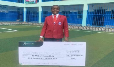 Brilliant 12-Year-Old Abdulhameed Ibrahim Wins ₦10m After Beating 15,000 Contestants in National IT Contest