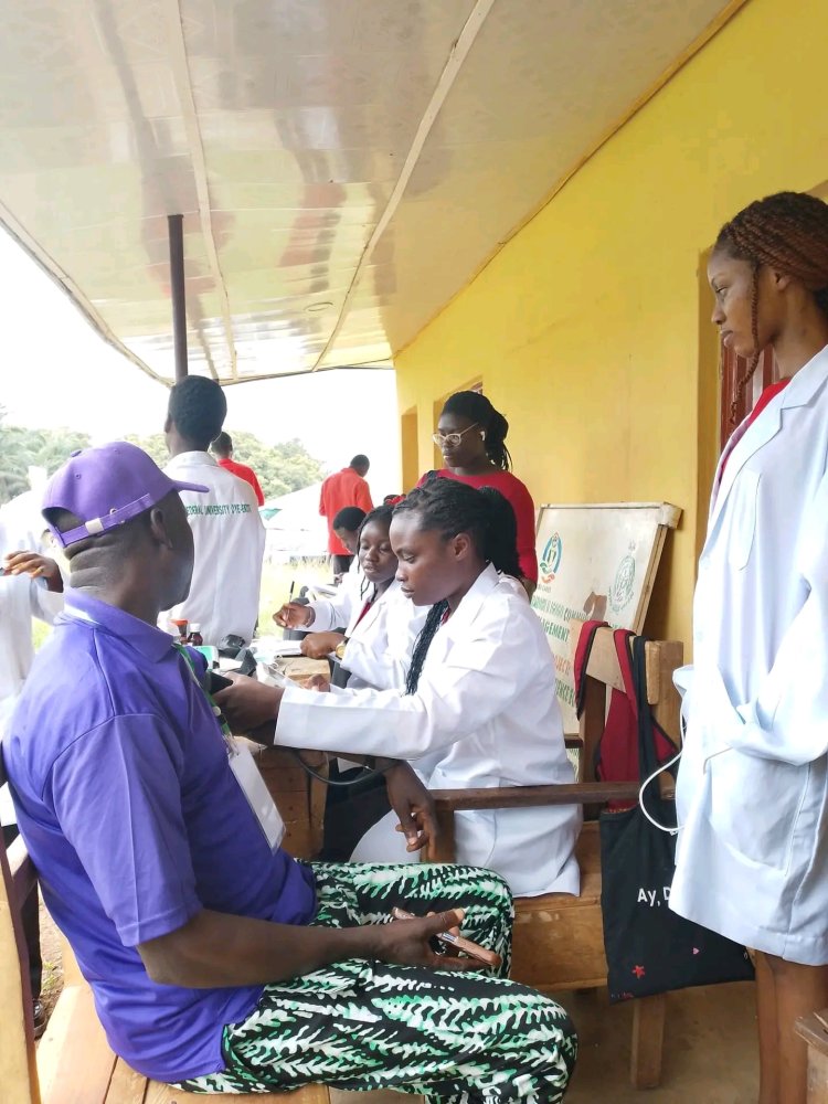 FUOYE Medical Students Conduct Health Education Outreach in Igogo Community