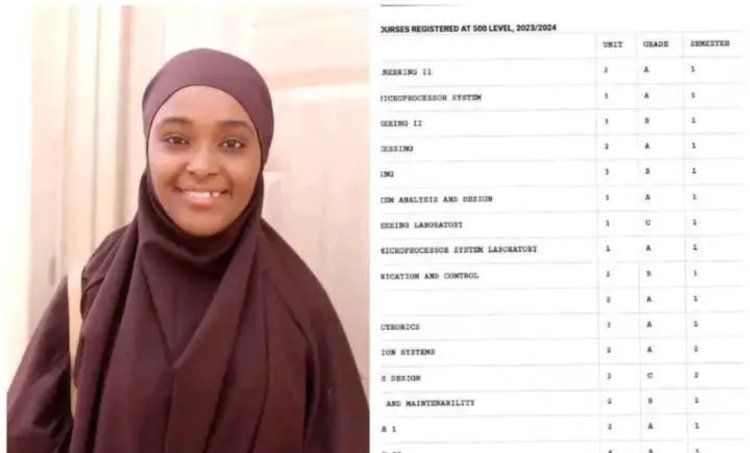 UDUS Graduate Khadijah Bashir Achieves Academic Excellence with First-Class Honours in Electrical and Electronics Engineering