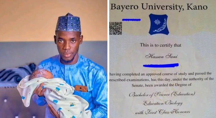 Hassan Sani Achieves First-Class Honours in Education/Biology from Bayero University Kano