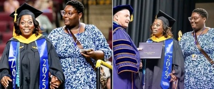 54-Year-Old Blind Woman Earns Master’s Degree with Distinction at U.S. University, Defies All Odds