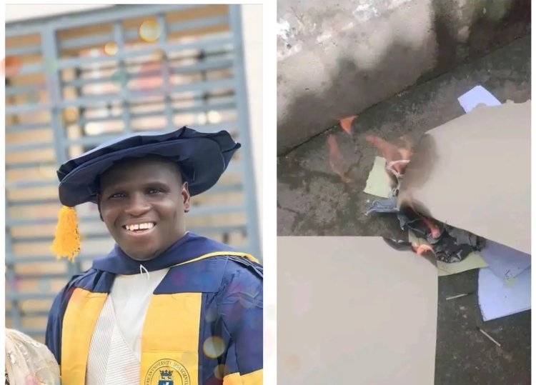 Graduate Sets Degree Certificate on Fire Due to Frustration Upon Seeing Singer Rarara Awarded a Doctorate of Honour