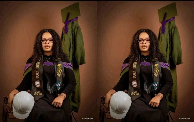 Meet Sarah Ezenwaebube UNN’s Best Graduating Female in Mechanical Engineering with First Class Honours