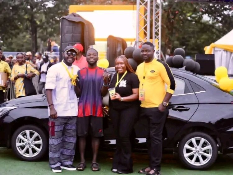 UNIBEN Student Drives Away with Brand-New Car at MTN Campus Invasion